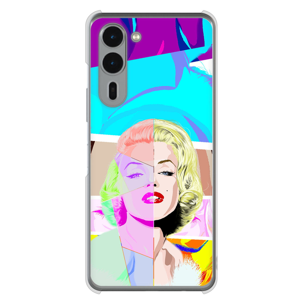 arrows We2 Plus F-51E docomo 高画質仕上げ 背面印刷 ハードケースマリリンモンローデザイン