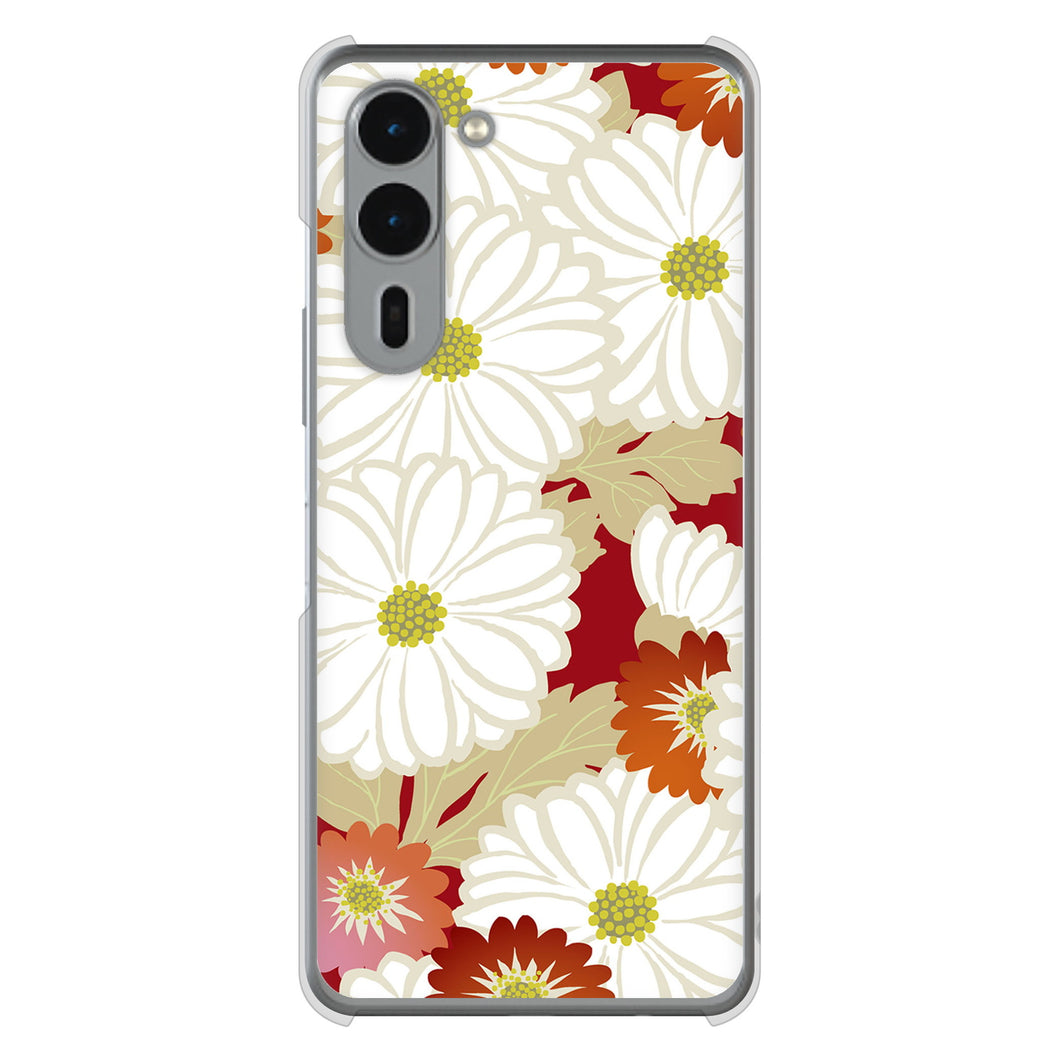 arrows We2 Plus F-51E docomo 高画質仕上げ 背面印刷 ハードケース和花柄