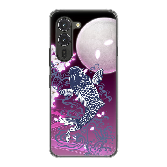 arrows Alpha F-51F docomo 高画質仕上げ 背面印刷 ハードケース鯉