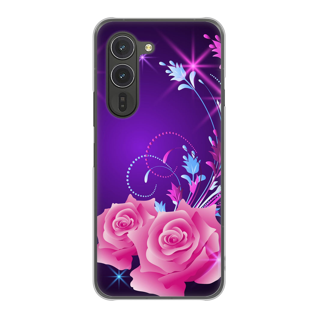 arrows Alpha F-51F docomo 高画質仕上げ 背面印刷 ハードケースロマンチックなバラ