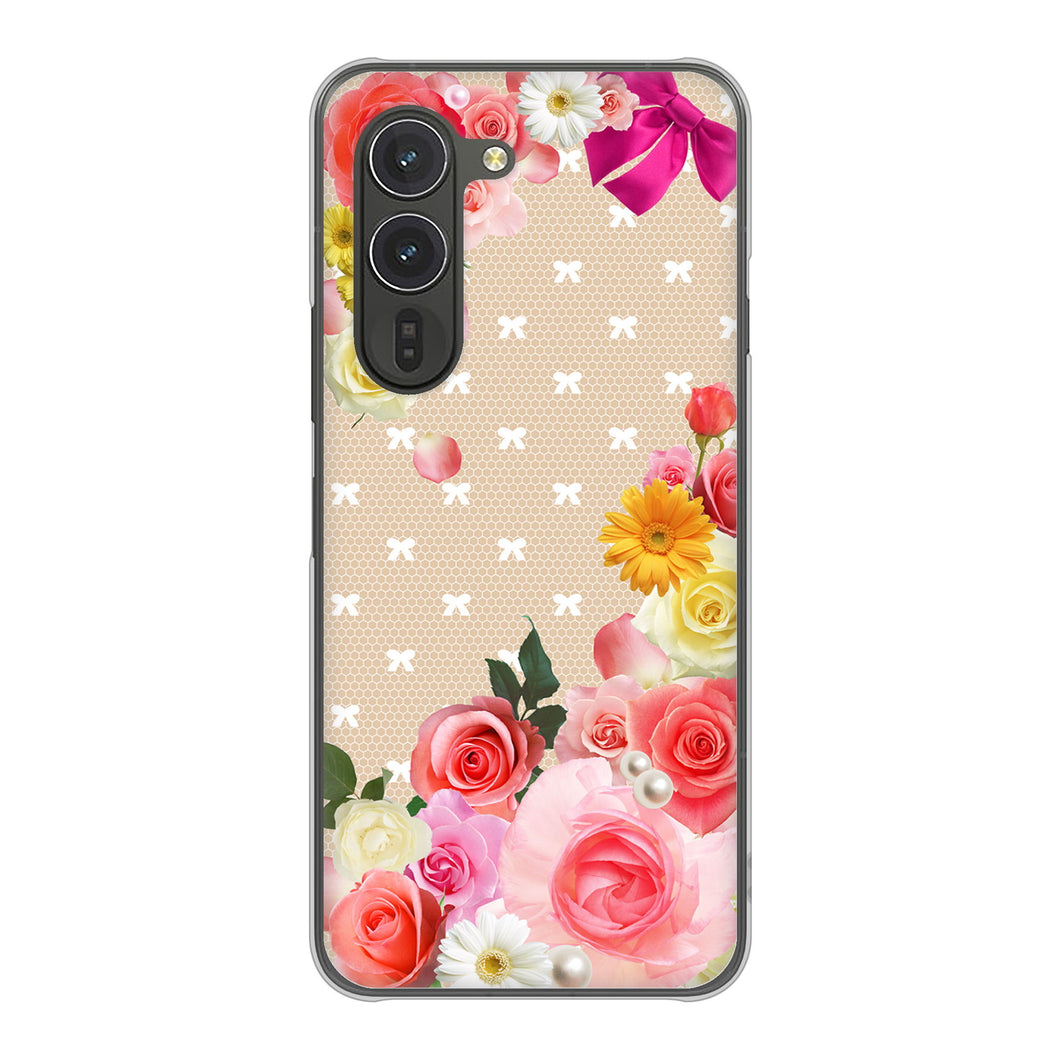 arrows Alpha F-51F docomo 高画質仕上げ 背面印刷 ハードケースロマンチックなバラ