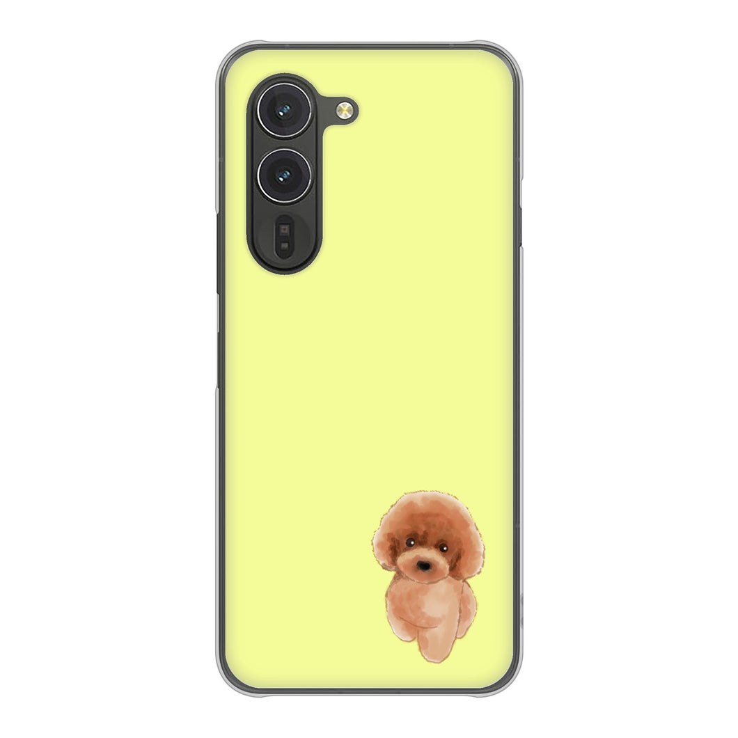 arrows Alpha F-51F docomo 高画質仕上げ 背面印刷 ハードケーストイプードルレッド