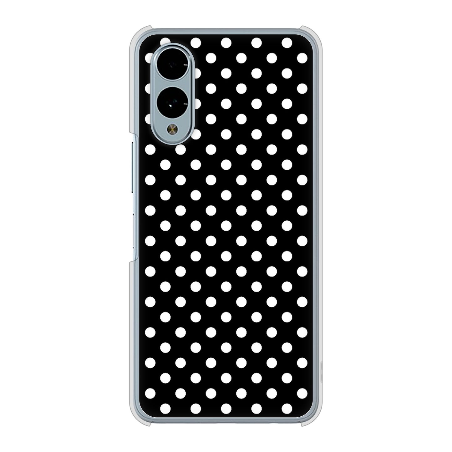 arrows We2 F-52E docomo 高画質仕上げ 背面印刷 ハードケースシンプル柄(水玉)