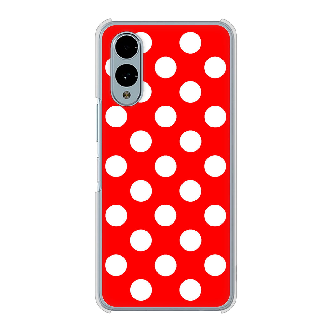 arrows We2 F-52E docomo 高画質仕上げ 背面印刷 ハードケースシンプル柄(水玉)