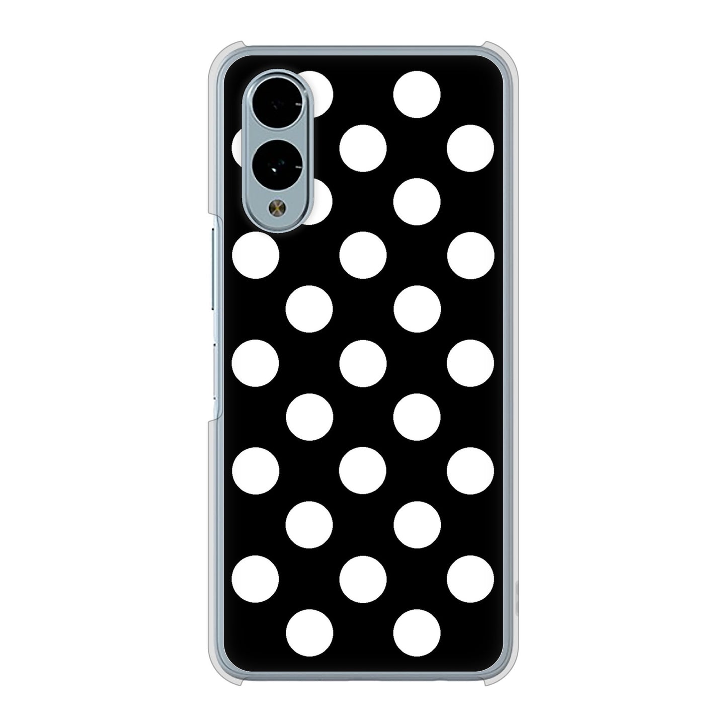 arrows We2 F-52E docomo 高画質仕上げ 背面印刷 ハードケースシンプル柄(水玉)