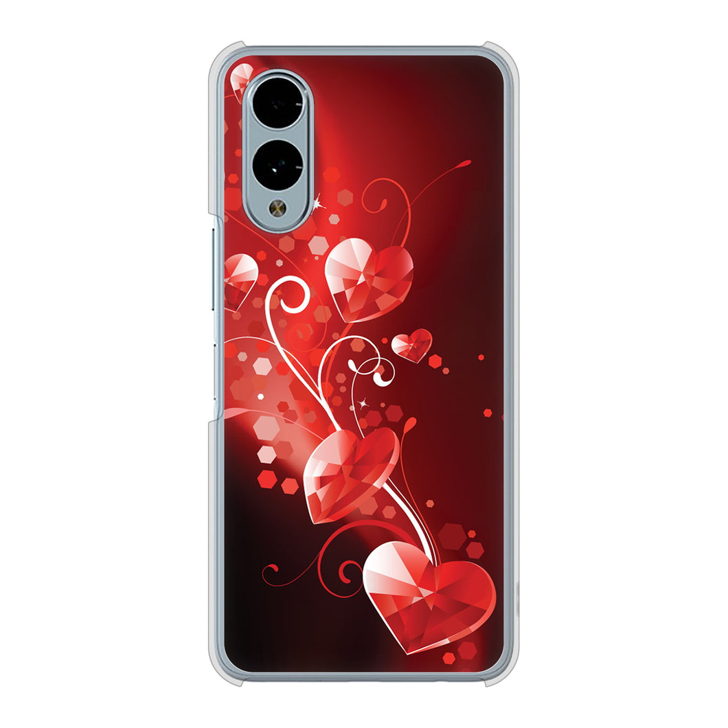 arrows We2 F-52E docomo 高画質仕上げ 背面印刷 ハードケースきらめきハート