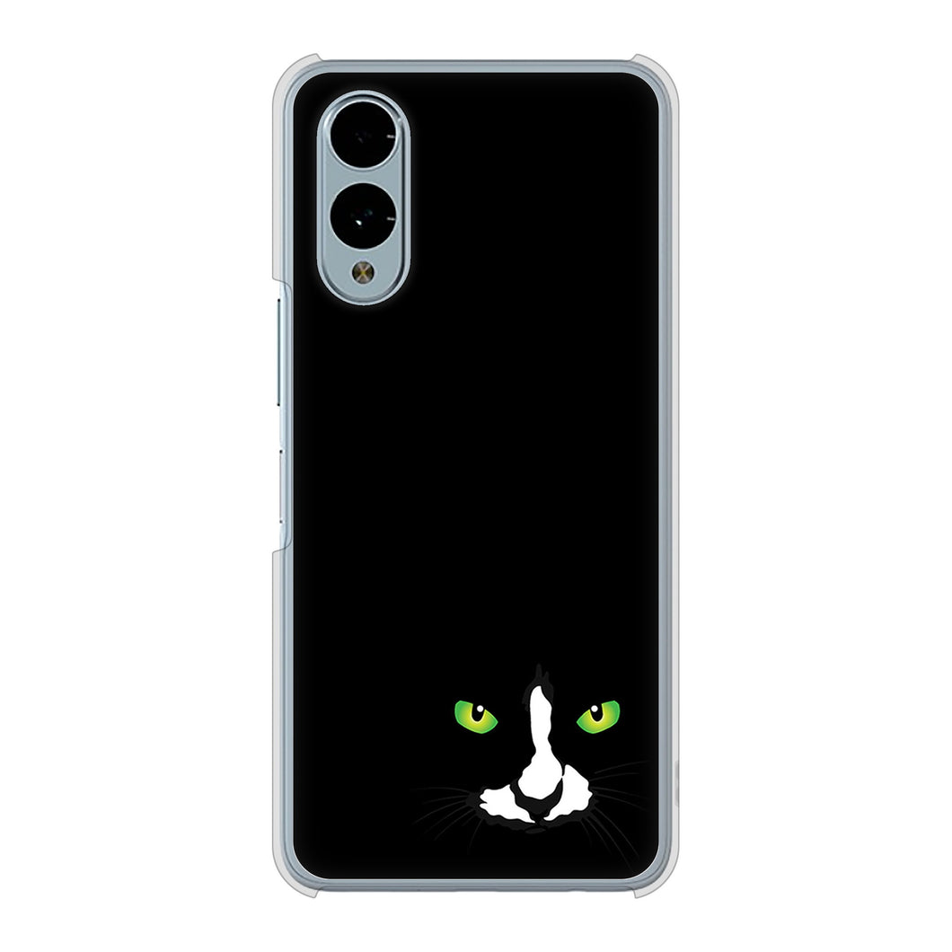 arrows We2 F-52E docomo 高画質仕上げ 背面印刷 ハードケース 【398 黒ネコ】