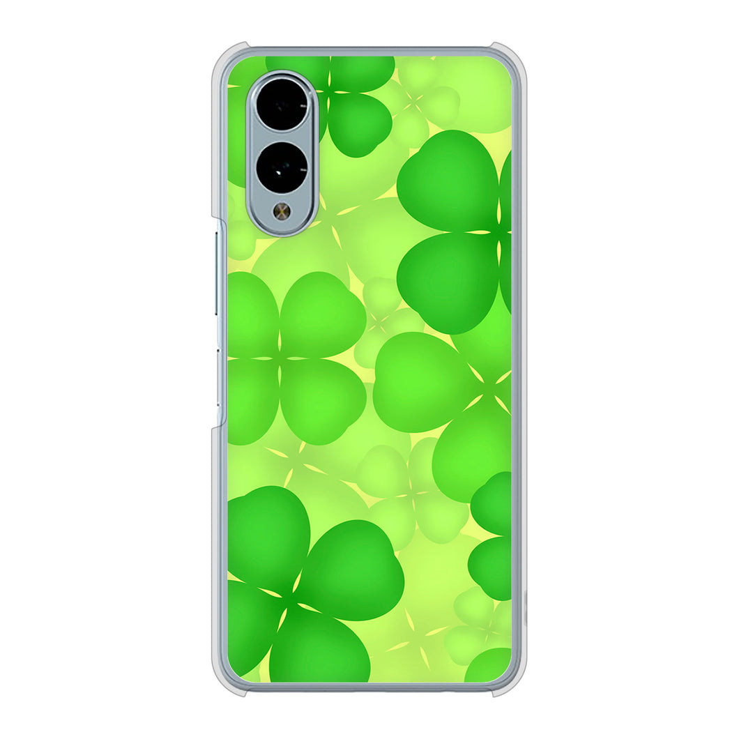 arrows We2 F-52E docomo 高画質仕上げ 背面印刷 ハードケース 【1297 四つ葉のクローバー】