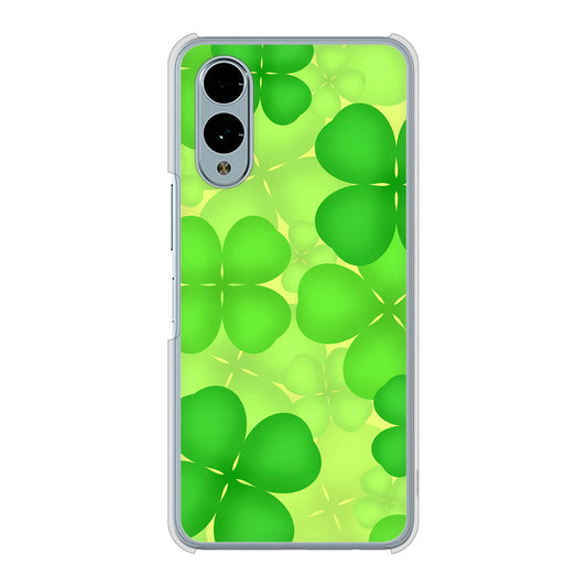 arrows We2 F-52E docomo 高画質仕上げ 背面印刷 ハードケース 【1297 四つ葉のクローバー】