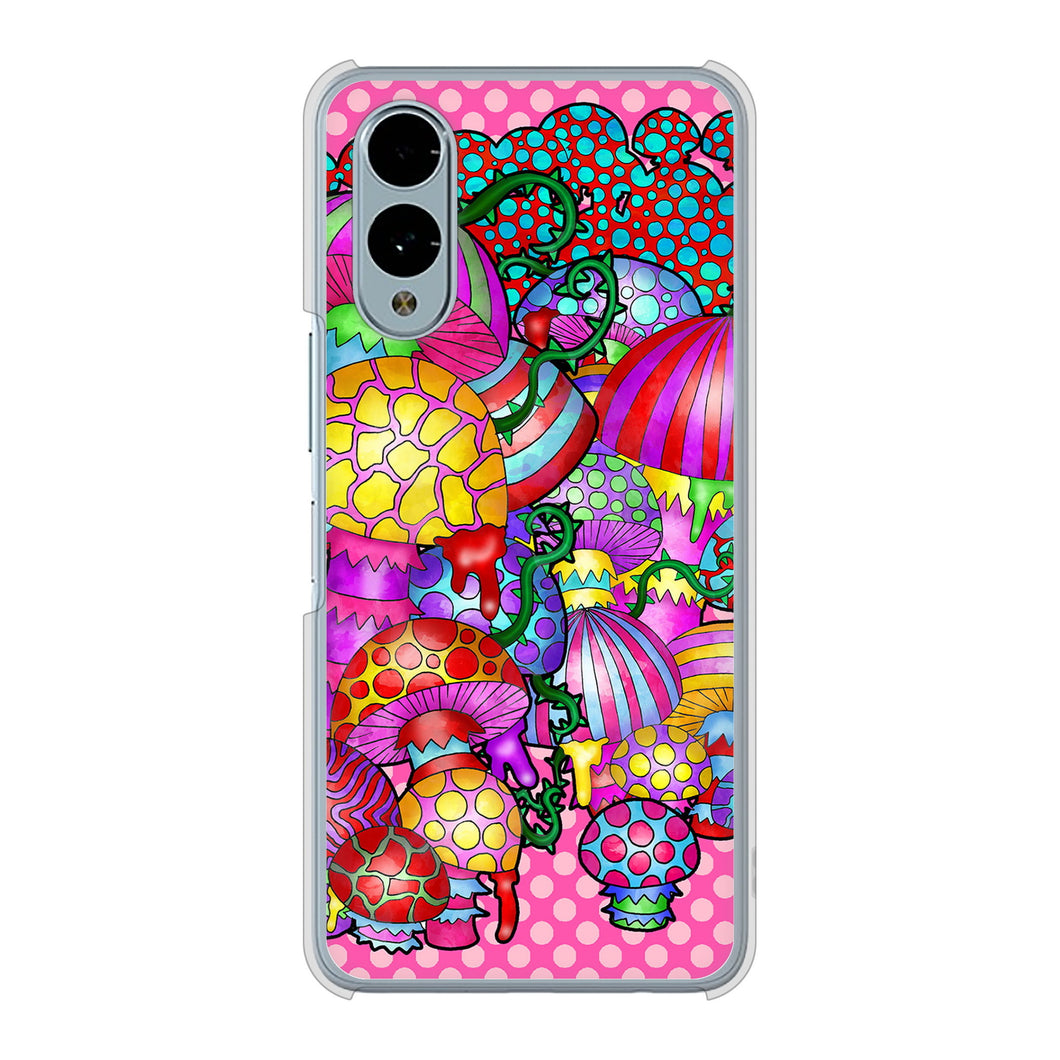 arrows We2 F-52E docomo 高画質仕上げ 背面印刷 ハードケースむかいあぐる きのこ