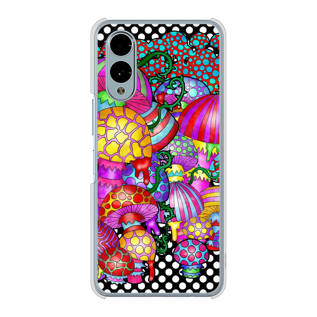 arrows We2 F-52E docomo 高画質仕上げ 背面印刷 ハードケースむかいあぐる きのこ