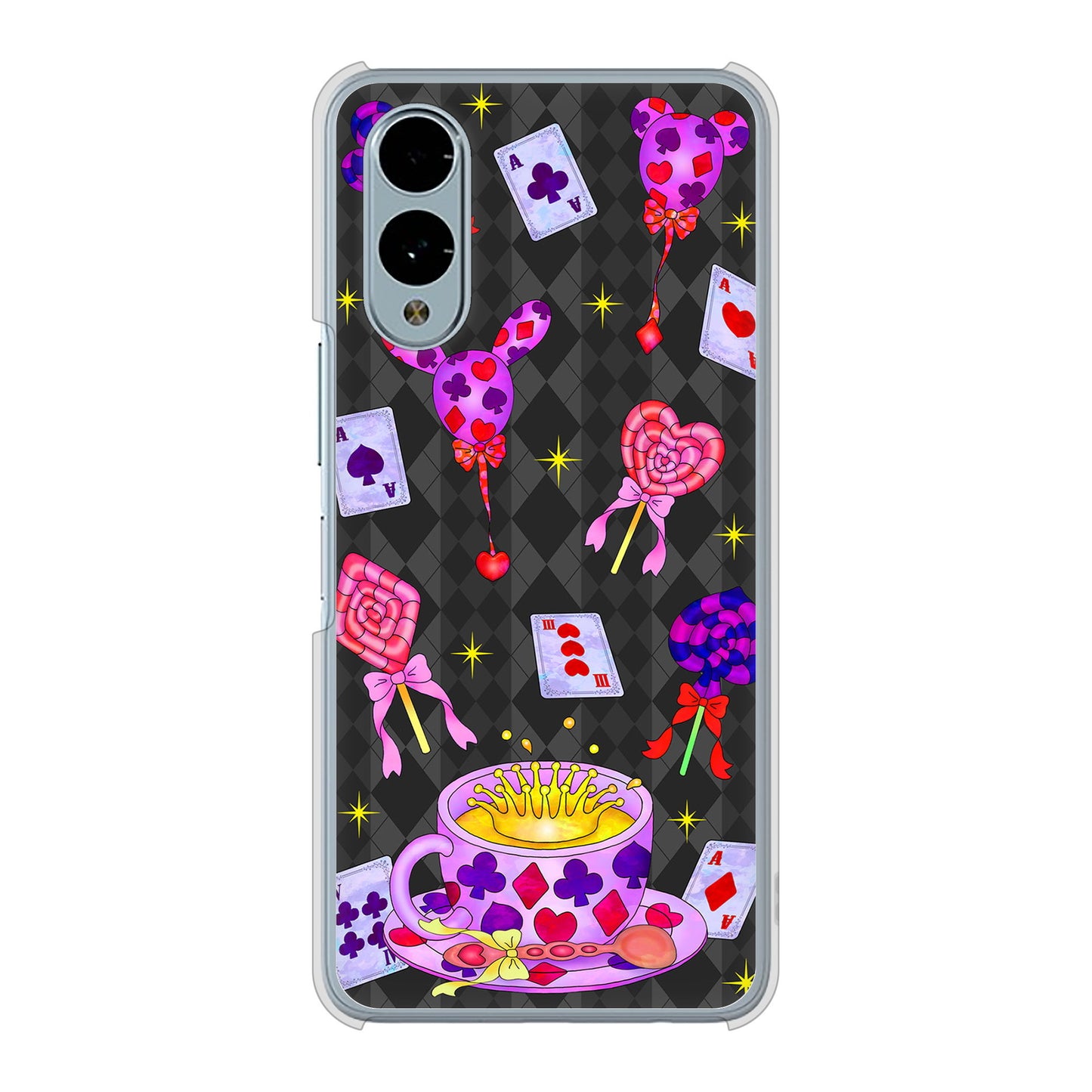 arrows We2 F-52E docomo 高画質仕上げ 背面印刷 ハードケースむかいあぐる トランプティー