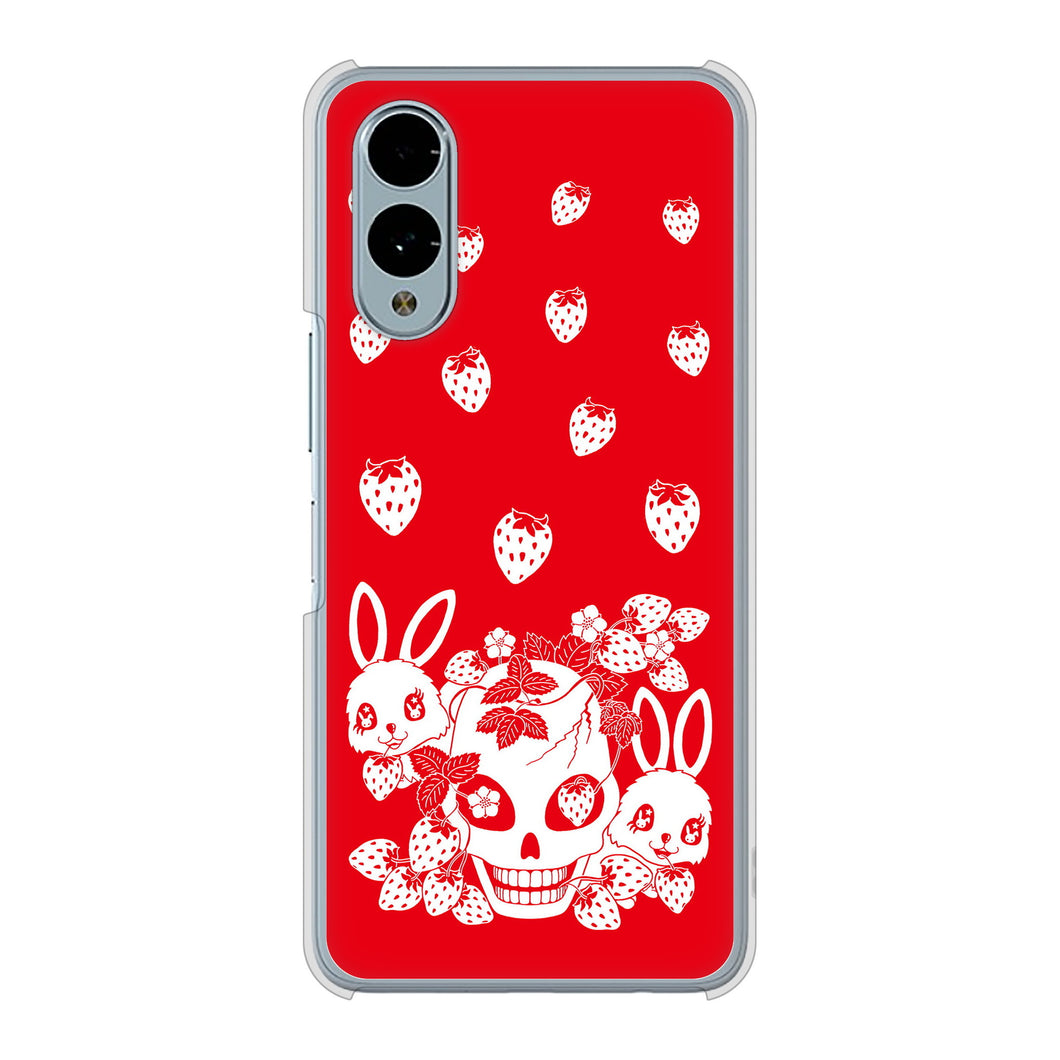 arrows We2 F-52E docomo 高画質仕上げ 背面印刷 ハードケースむかいあぐる 苺兎