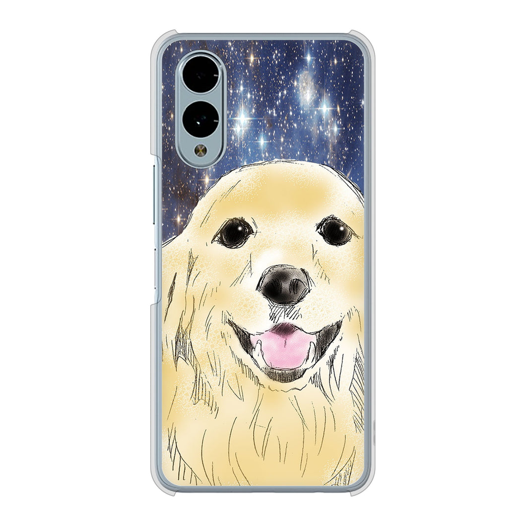 arrows We2 F-52E docomo 高画質仕上げ 背面印刷 ハードケースゴールデンレトリバー