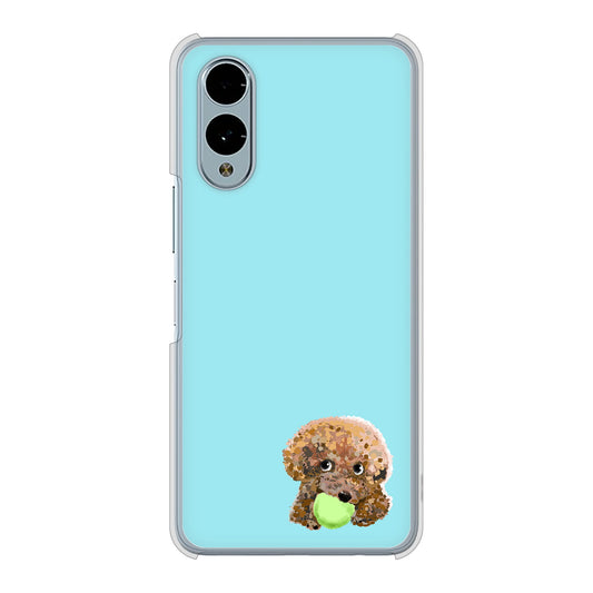 arrows We2 F-52E docomo 高画質仕上げ 背面印刷 ハードケーストイプードル&ボール