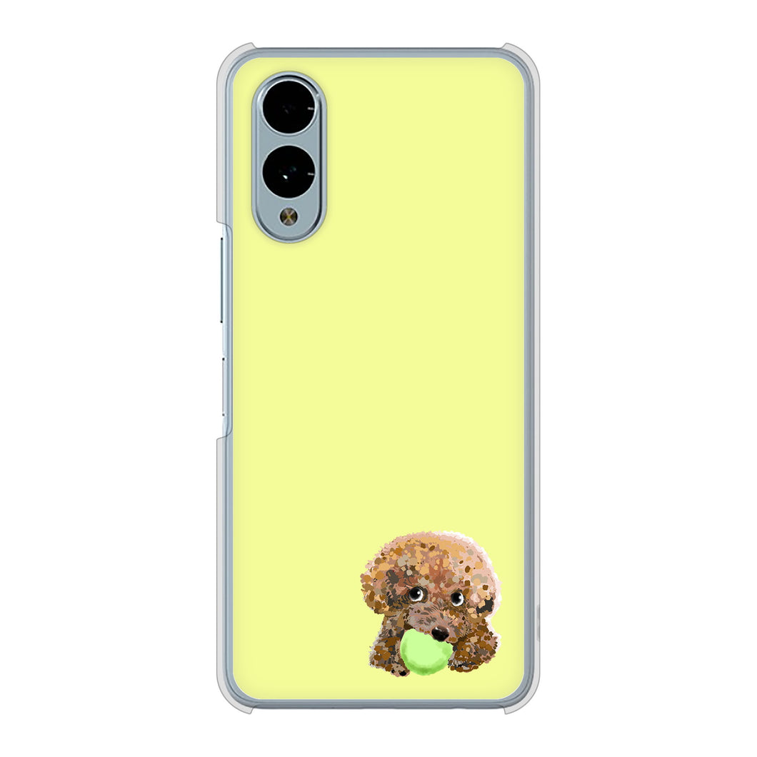 arrows We2 F-52E docomo 高画質仕上げ 背面印刷 ハードケーストイプードル&ボール