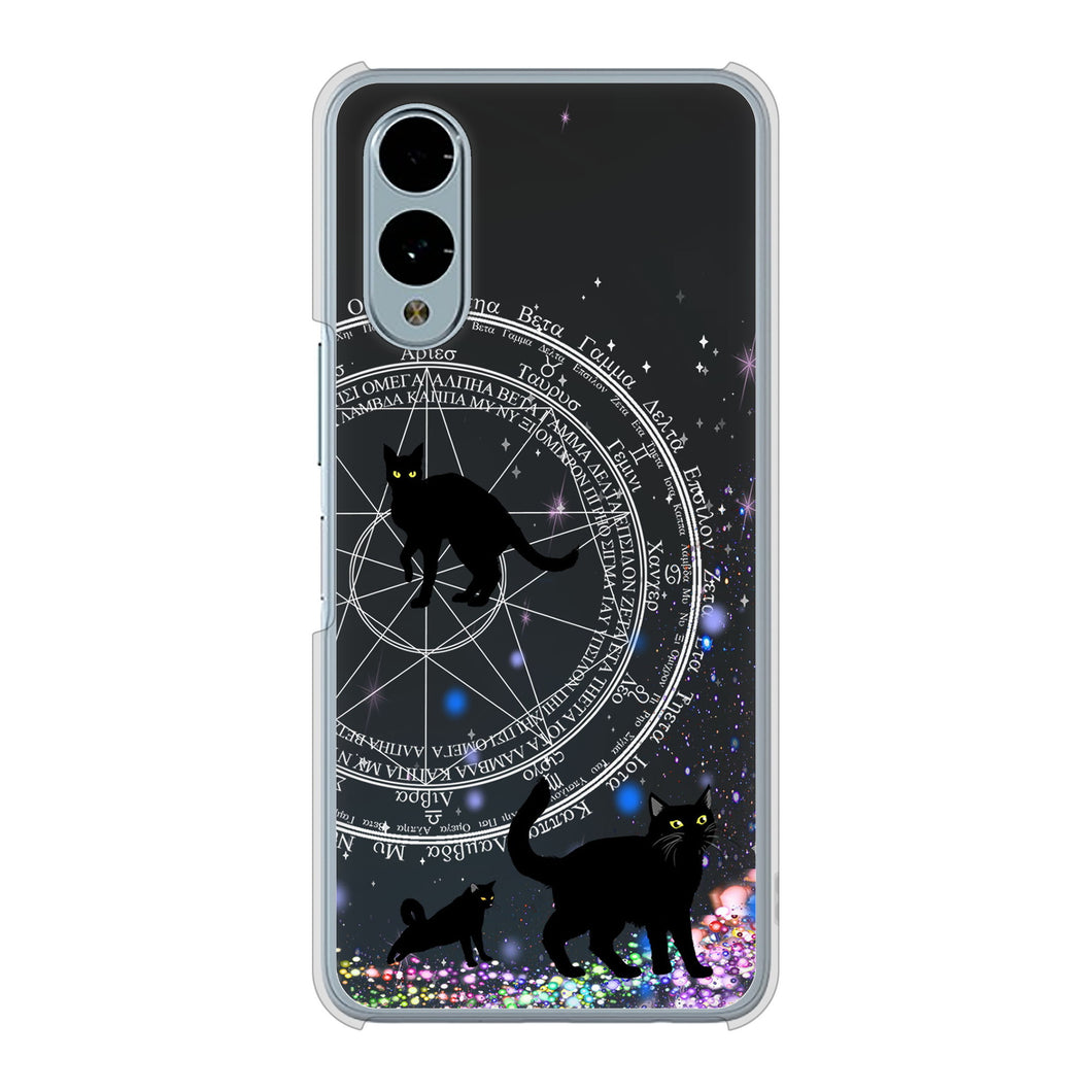 arrows We2 F-52E docomo 高画質仕上げ 背面印刷 ハードケース魔法陣猫