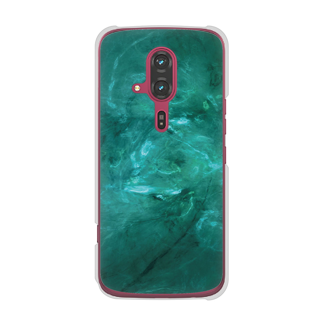 らくらくスマートフォン F-53E docomo 高画質仕上げ 背面印刷 ハードケース大理石BK