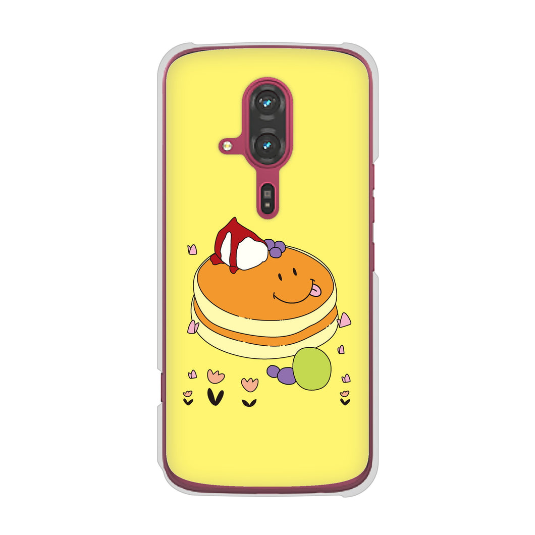 らくらくスマートフォン F-53E docomo 高画質仕上げ 背面印刷 ハードケーススイーツイラスト