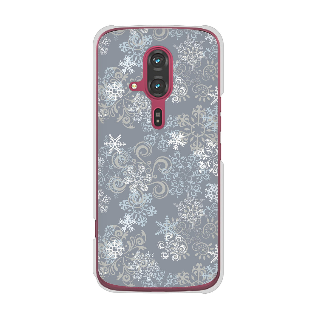 らくらくスマートフォン F-53E docomo 高画質仕上げ 背面印刷 ハードケースクリスマス
