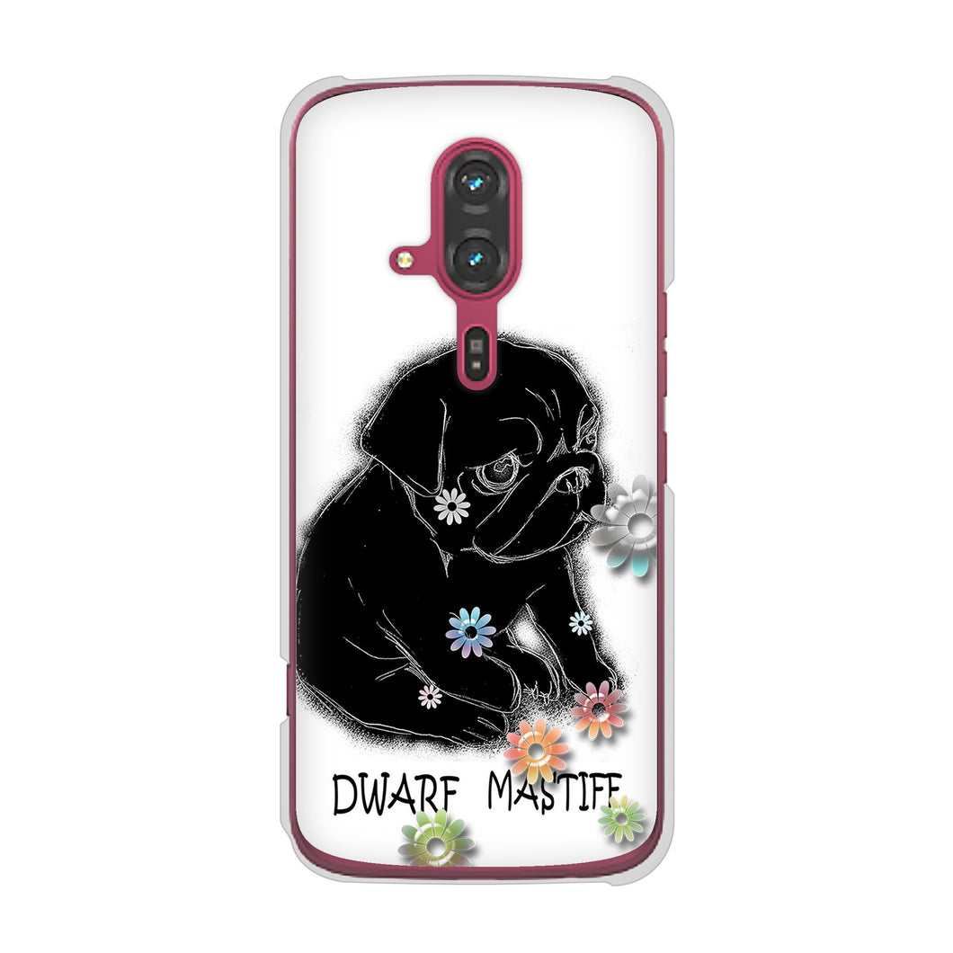 らくらくスマートフォン F-53E docomo 高画質仕上げ 背面印刷 ハードケースパグ