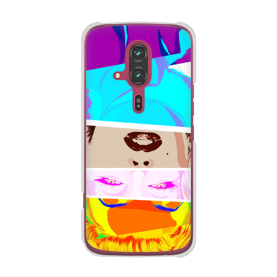 らくらくスマートフォン F-53E docomo 高画質仕上げ 背面印刷 ハードケースマリリンモンローデザイン