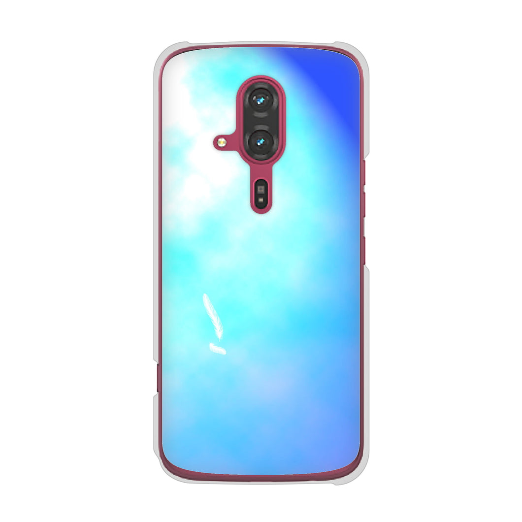 らくらくスマートフォン F-53E docomo 高画質仕上げ 背面印刷 ハードケースパステルアート