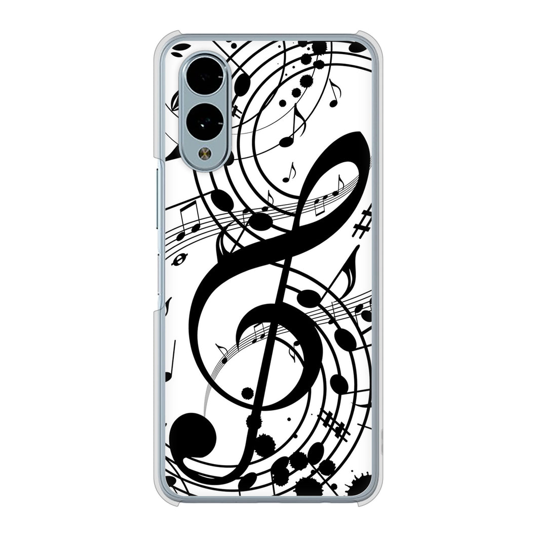 arrows We2 FCG02 au 高画質仕上げ 背面印刷 ハードケース音符