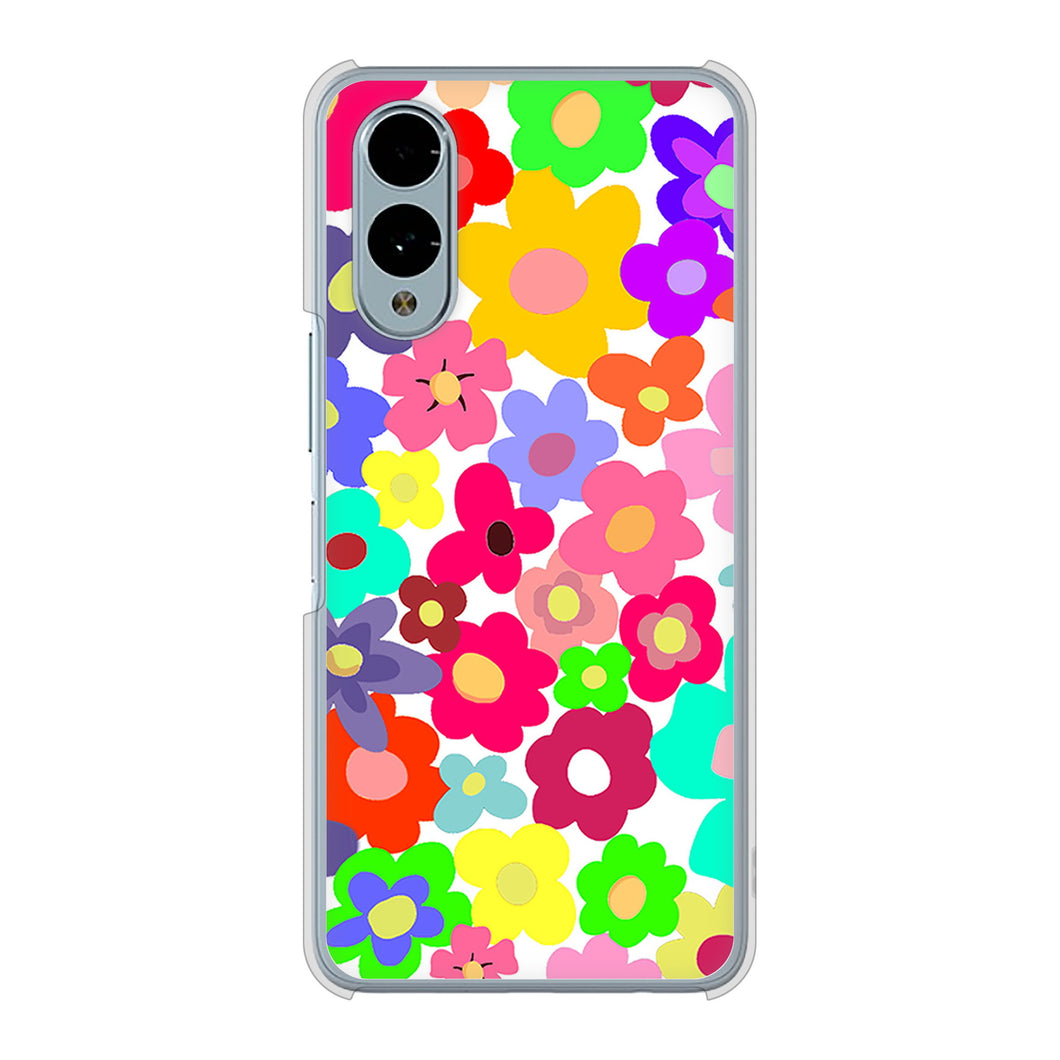 arrows We2 FCG02 au 高画質仕上げ 背面印刷 ハードケースルーズフラワー