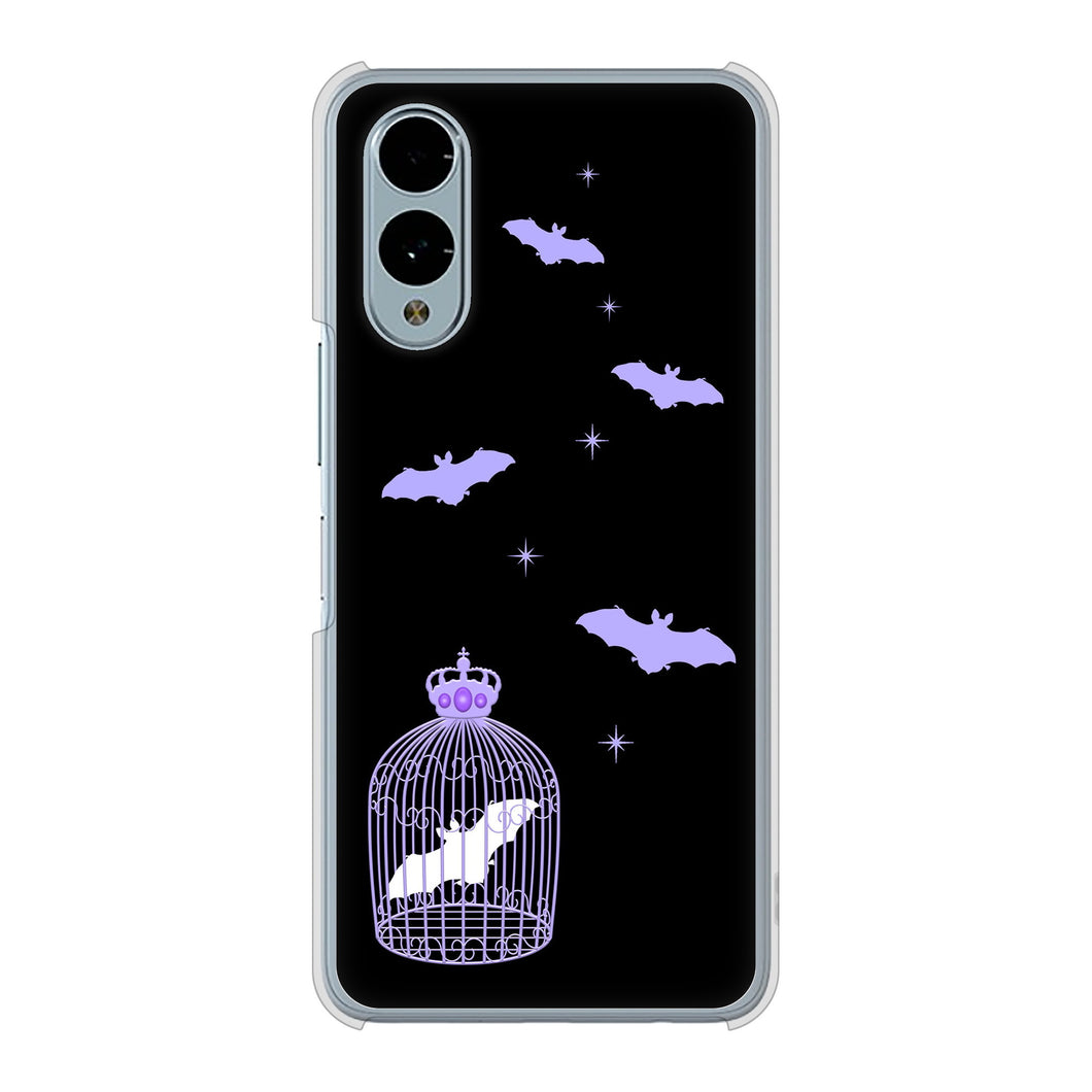 arrows We2 FCG02 au 高画質仕上げ 背面印刷 ハードケースむかいあぐる こうもりの王冠鳥かご