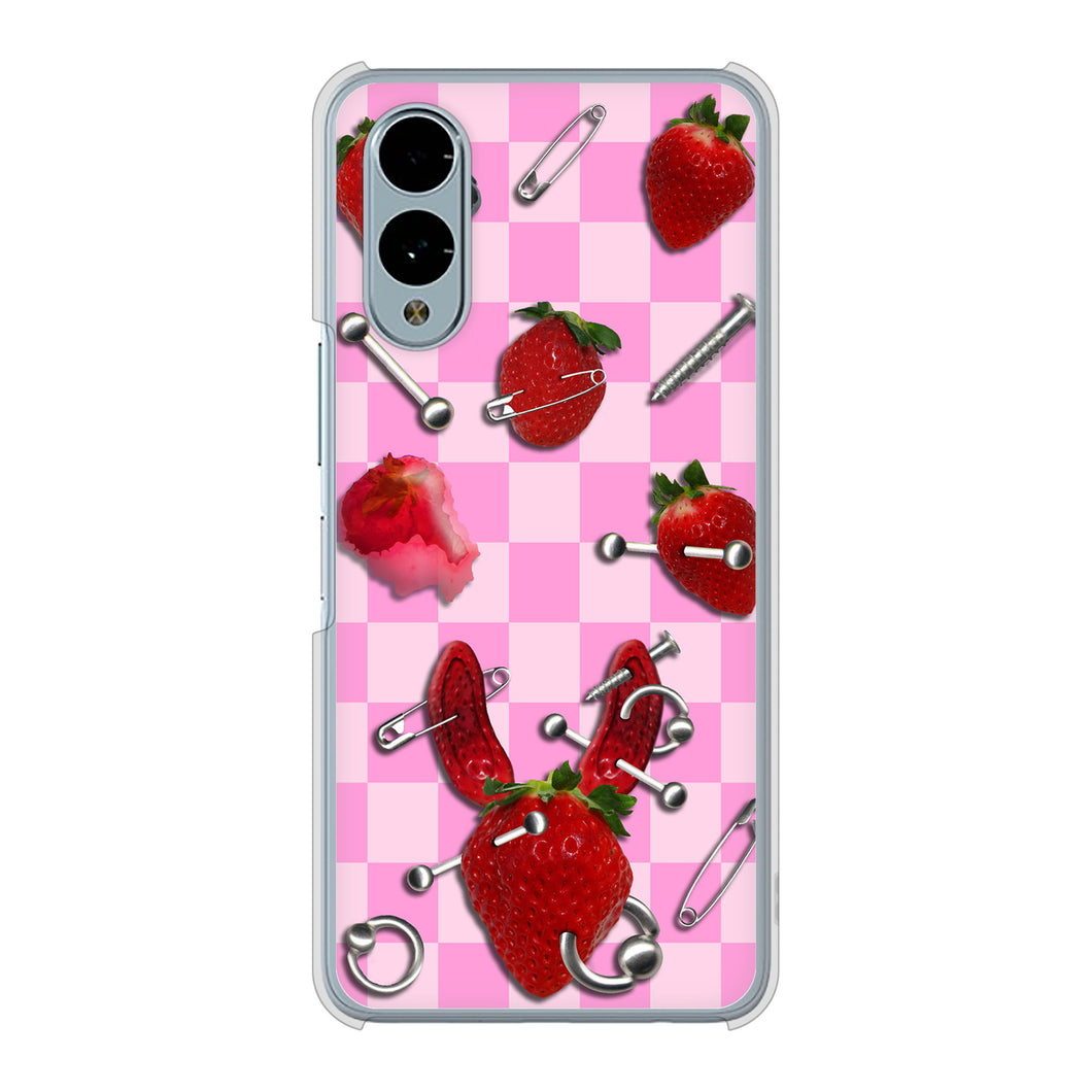 arrows We2 FCG02 au 高画質仕上げ 背面印刷 ハードケースむかいあぐる 苺パンク