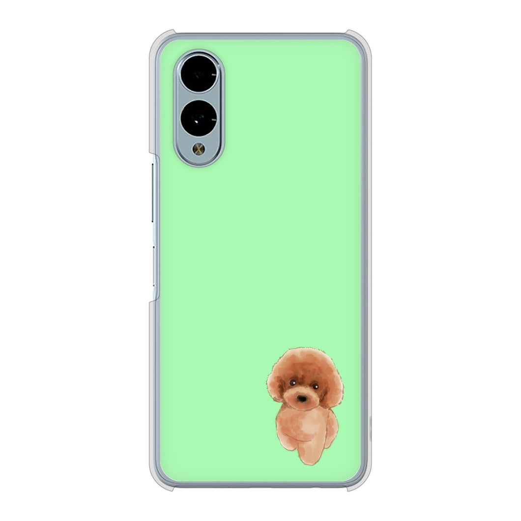 arrows We2 FCG02 au 高画質仕上げ 背面印刷 ハードケーストイプードルレッド