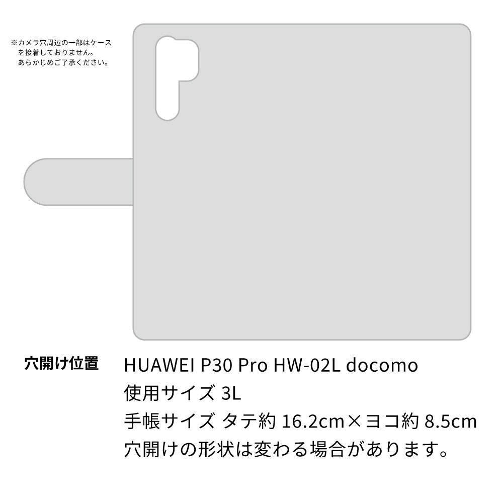 HUAWEI P30 Pro HW-02L docomo スマホショルダー 【 手帳型 Simple 名入れ 長さ調整可能ストラップ付き 】 耐衝撃