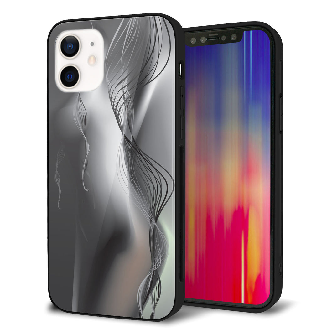 iPhone12 強化ガラス&TPUスマホケース ガラプリ【566 ボディウォール】