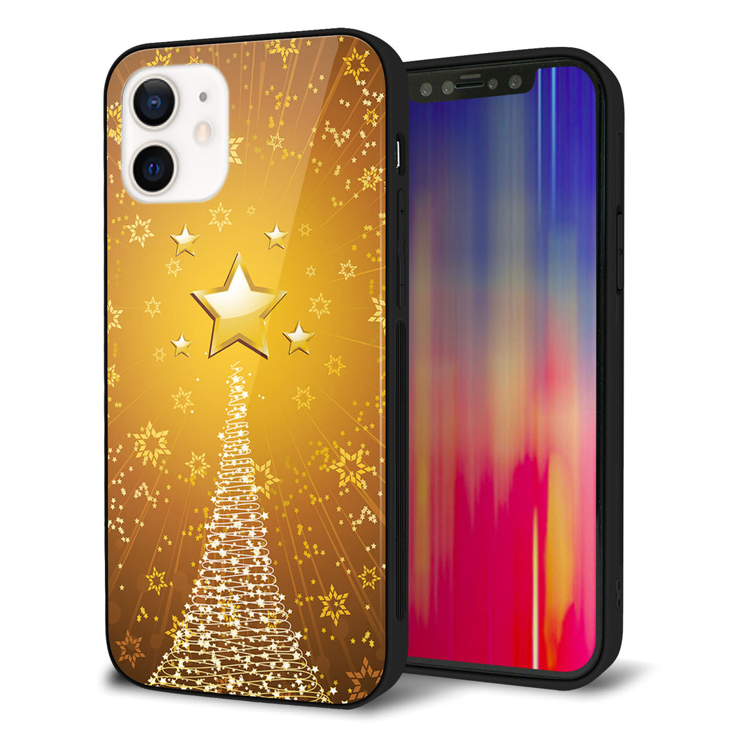 iPhone12 強化ガラス&TPUスマホケース ガラプリ【590 光の塔】