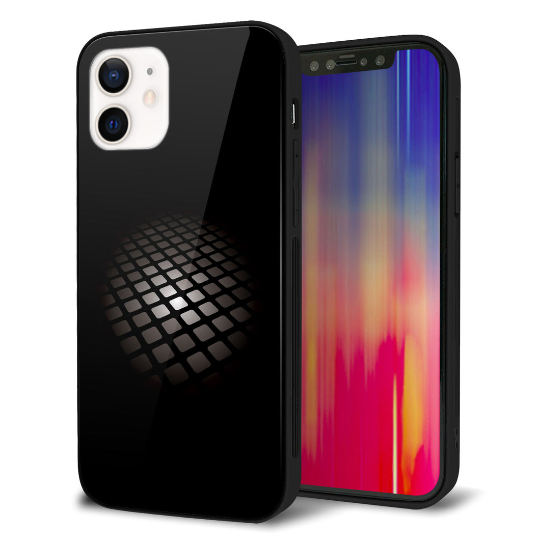 iPhone12 強化ガラス&TPUスマホケース ガラプリ【607 サイエンスコア】