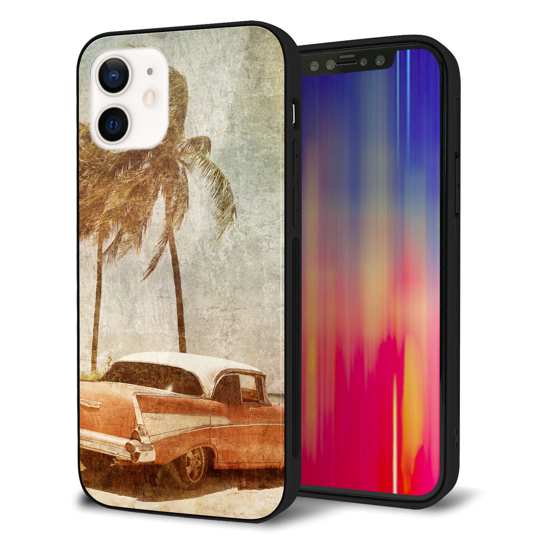 iPhone12 強化ガラス&TPUスマホケース ガラプリ【620 憧れの時-CAR】