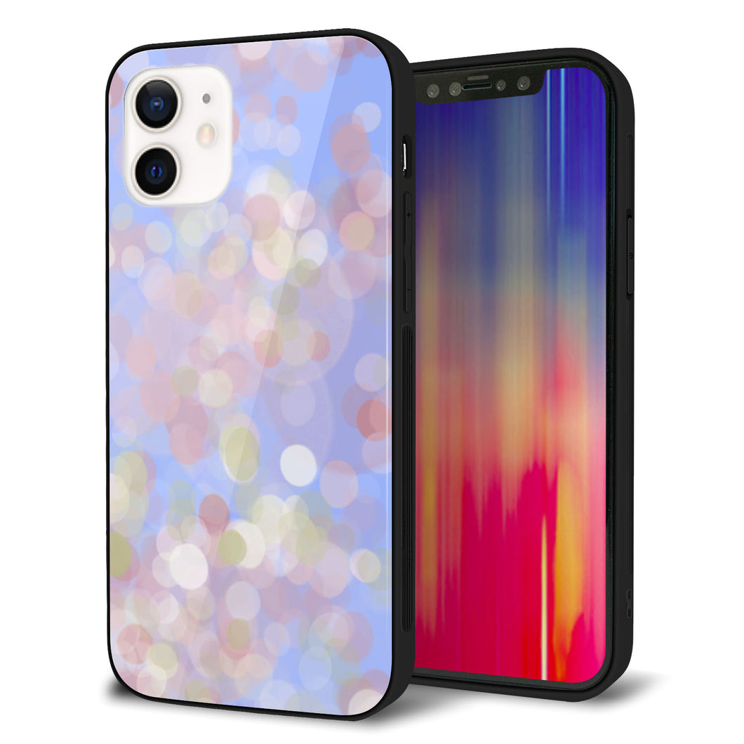 iPhone12 強化ガラス&TPUスマホケース ガラプリ【YJ293 デザイン】