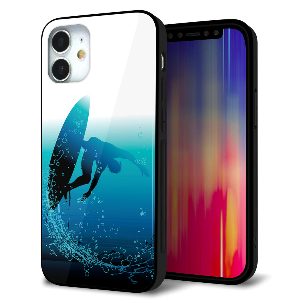 iPhone12 mini 強化ガラス&TPUスマホケース ガラプリ【416 カットバック】