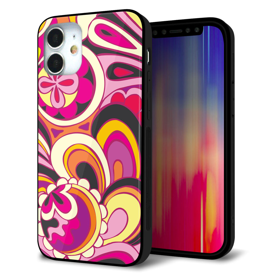 iPhone12 mini 強化ガラス&TPUスマホケース ガラプリ【586 ブローアップカラー】