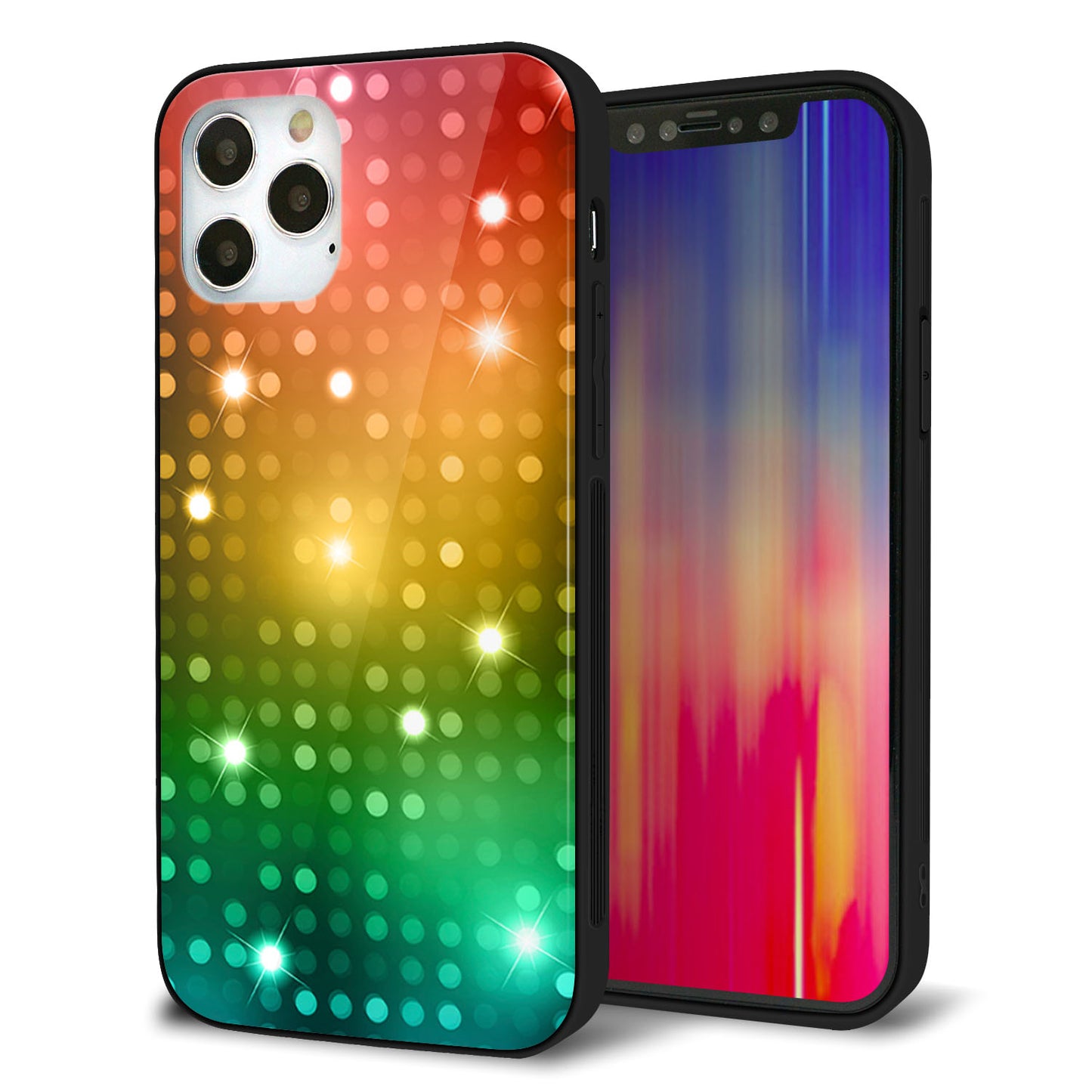 iPhone12 Pro 強化ガラス&TPUスマホケース ガラプリ【419 フラッシュタワー】