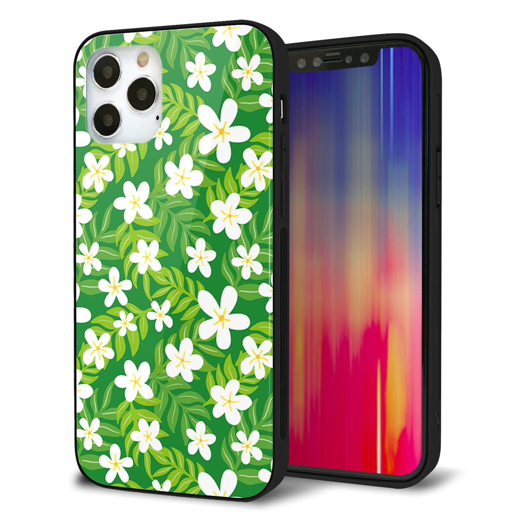 iPhone12 Pro 強化ガラス&TPUスマホケース ガラプリ【760 ジャスミンの花畑】