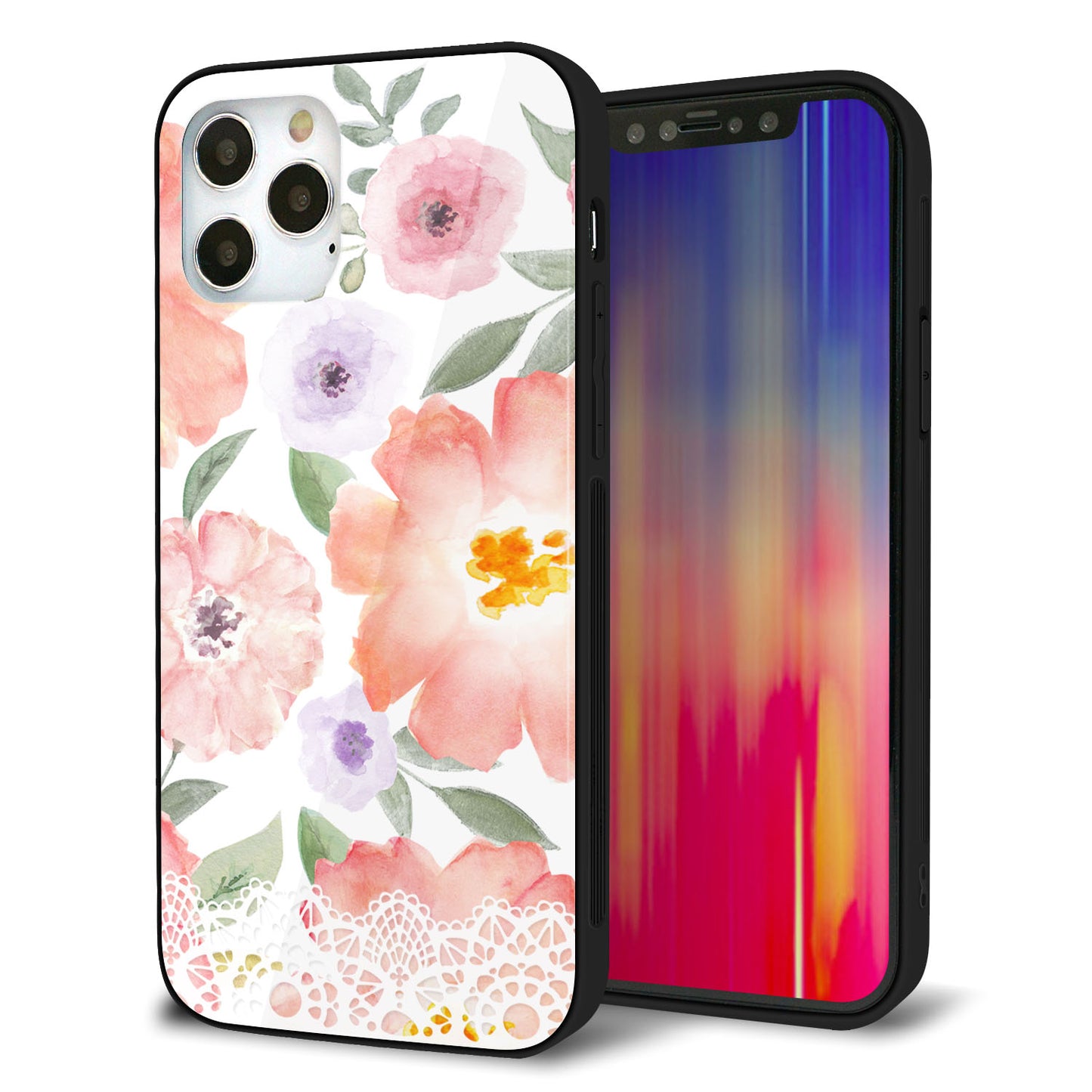 iPhone12 Pro 強化ガラス&TPUスマホケース ガラプリ【SC944 ドゥ・パフューム2】