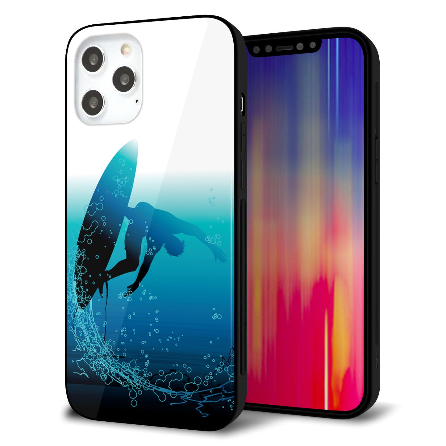 iPhone12 Pro Max 強化ガラス&TPUスマホケース ガラプリ【416 カットバック】