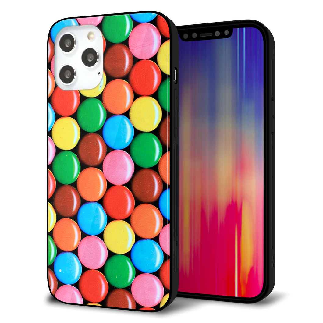 iPhone12 Pro Max 強化ガラス&TPUスマホケース ガラプリ【448 マーブルチョコ】