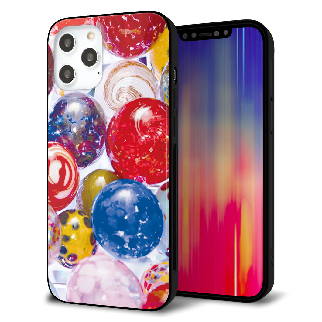 iPhone12 Pro Max 強化ガラス&TPUスマホケース ガラプリ【MA935 ヨーヨー】