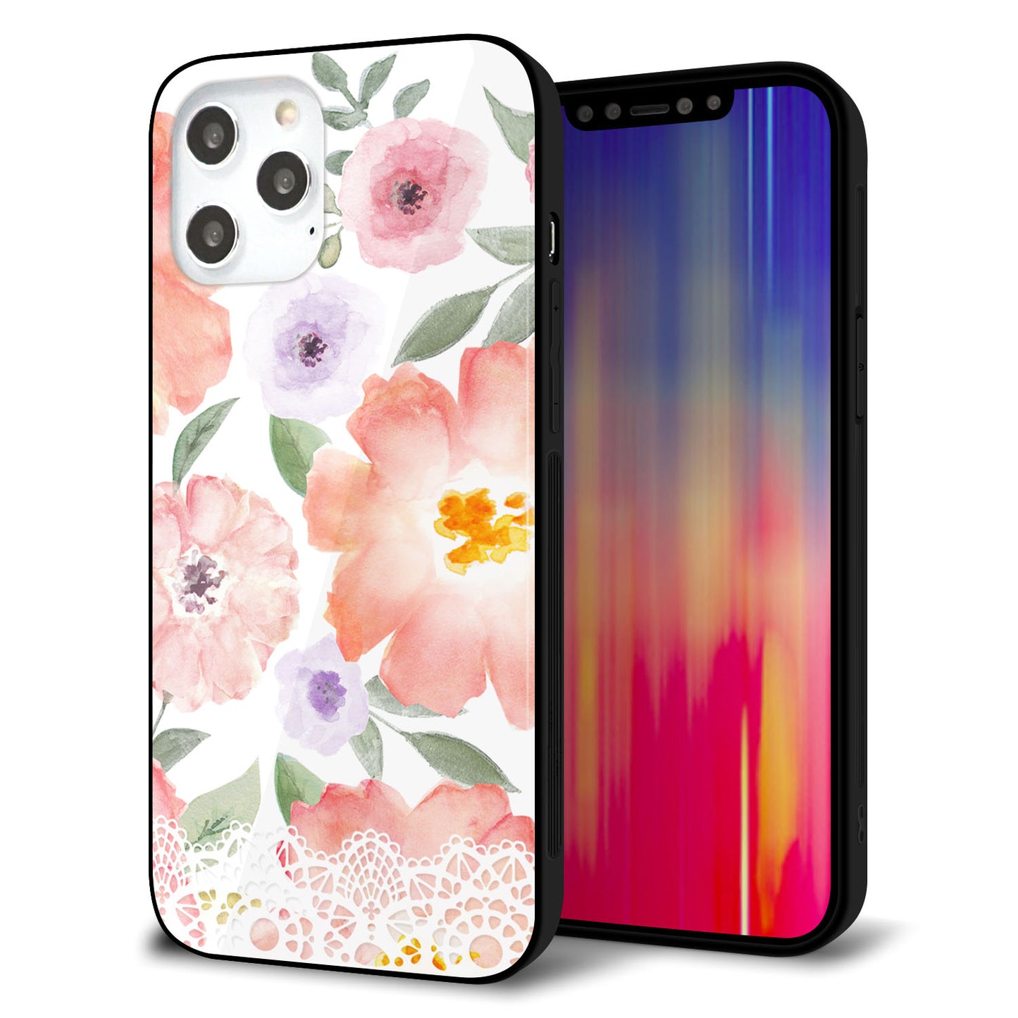iPhone12 Pro Max 強化ガラス&TPUスマホケース ガラプリ【SC944 ドゥ・パフューム2】