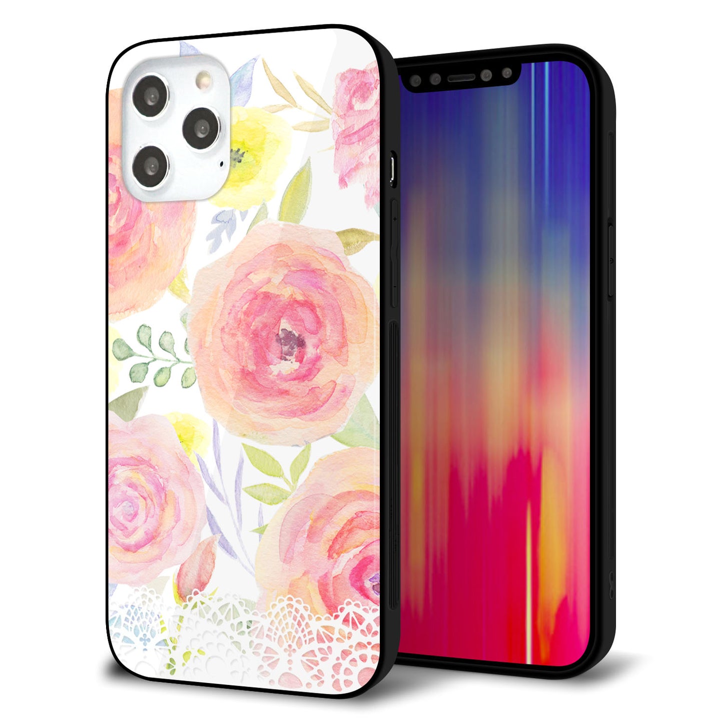 iPhone12 Pro Max 強化ガラス&TPUスマホケース ガラプリ【SC945 ドゥ・パフューム3】