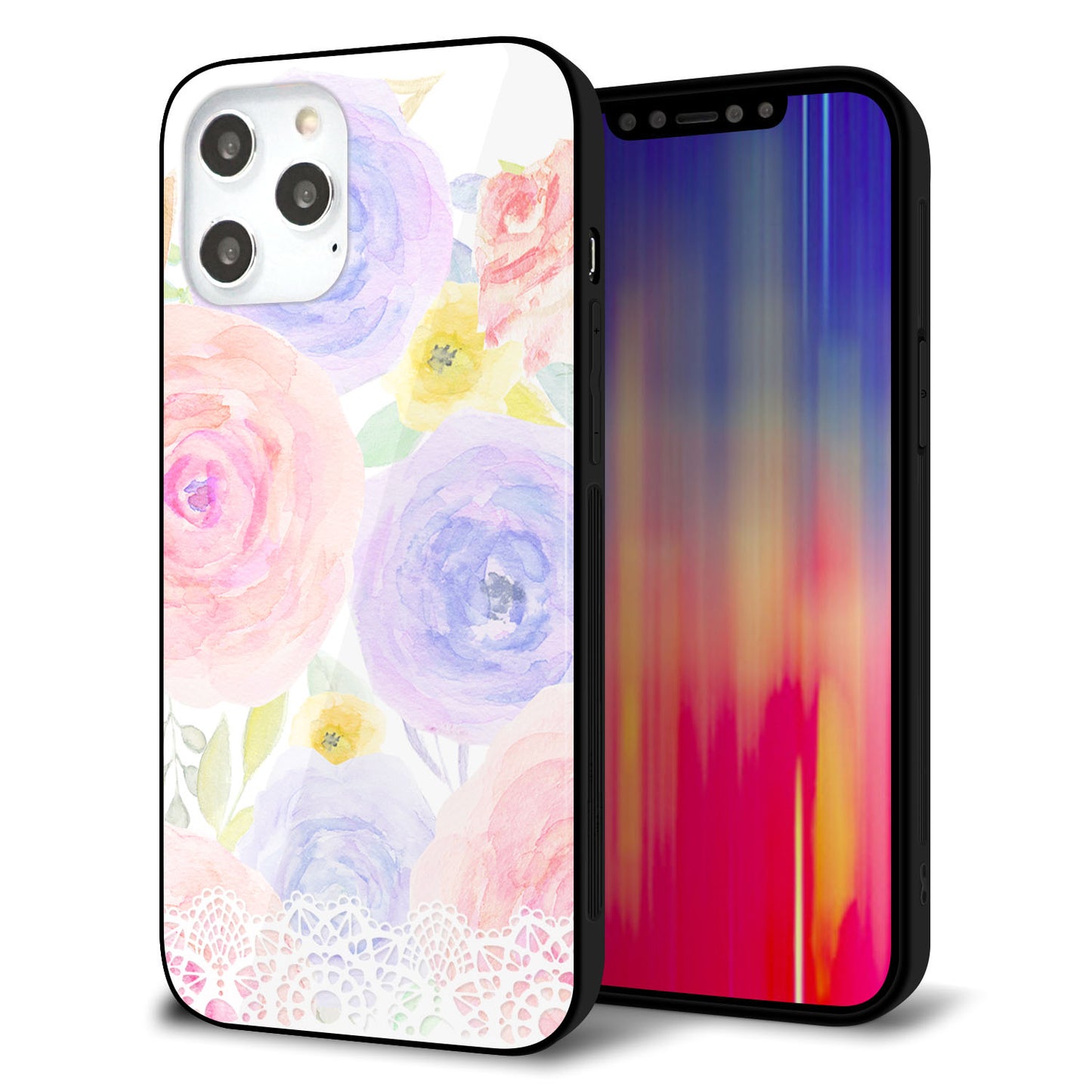 iPhone12 Pro Max 強化ガラス&TPUスマホケース ガラプリ【SC947 ドゥ・パフューム5】