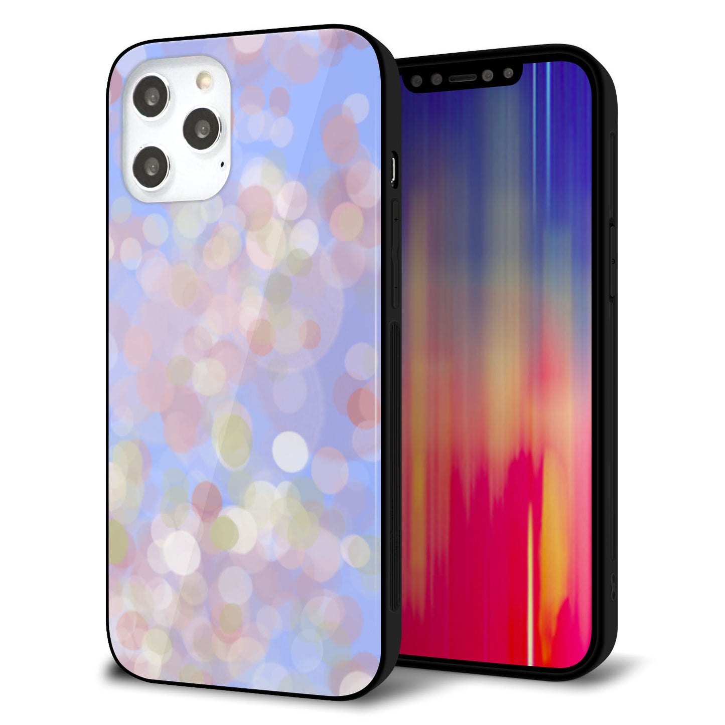 iPhone12 Pro Max 強化ガラス&TPUスマホケース ガラプリ【YJ293 デザイン】